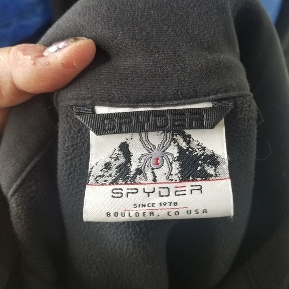 Spyder constant black zip sweater jacket - Picture 3 of 11